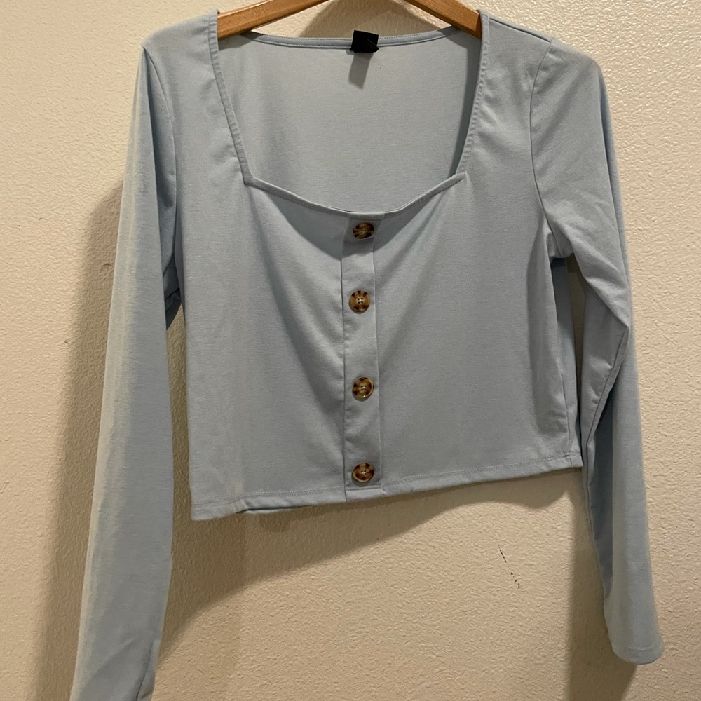 Wild fable long sleeve crop top